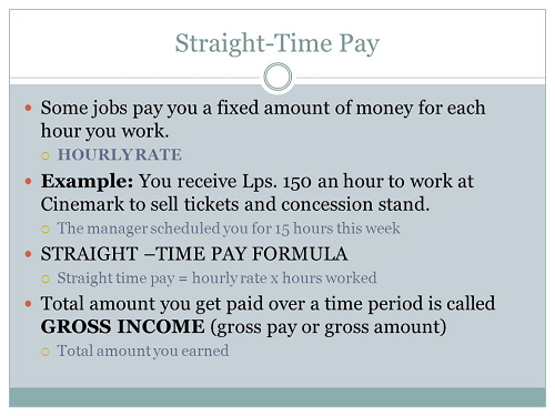 Straight Time Pay